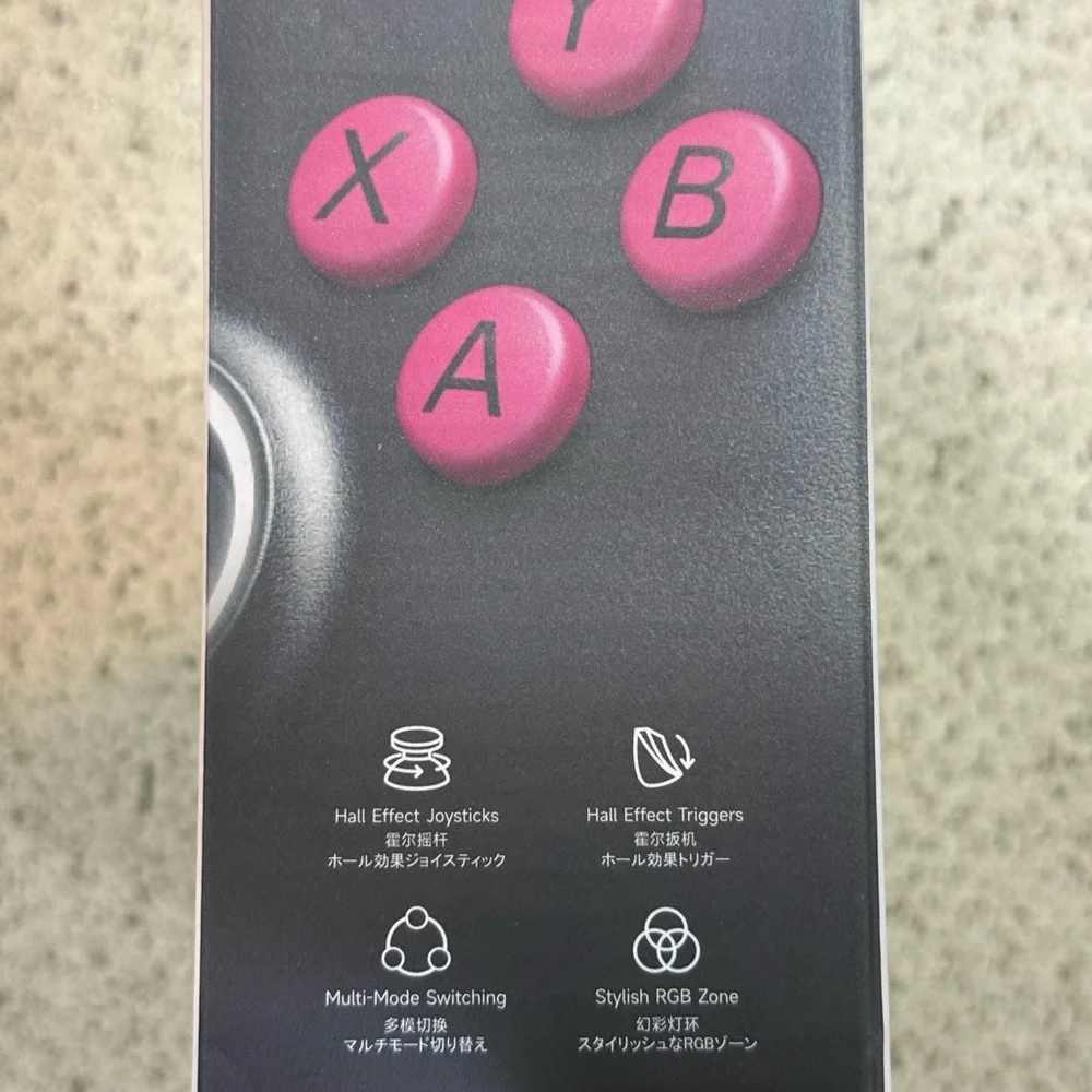 EasySMX X05 Wireless Controller for PC Switch iOS or Android - Black and Pink
